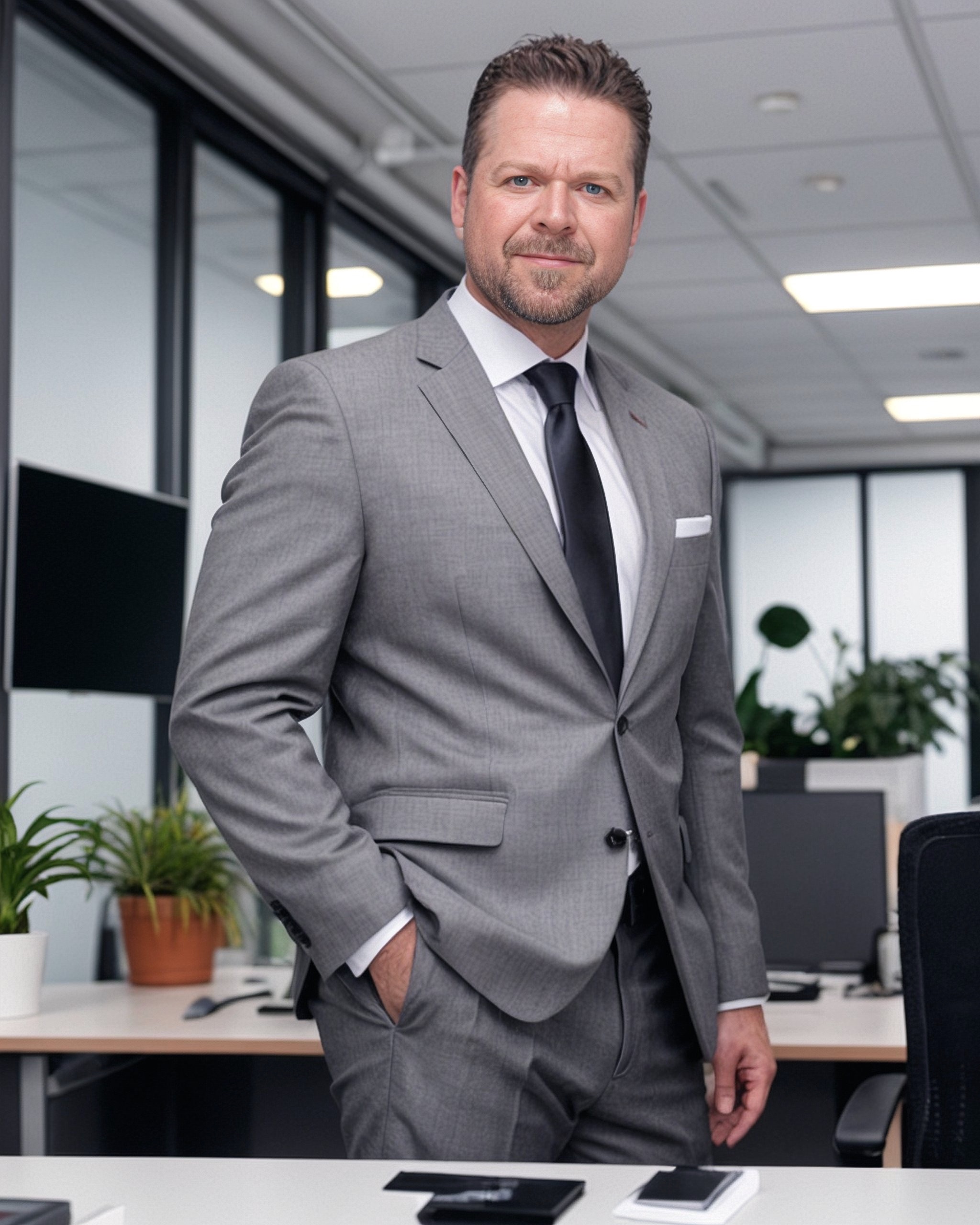 Ryan Colkitt, product executive and AI builder, in his office